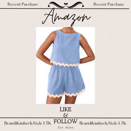 All the spring vibes on point with PRETTYGARDEN!  This 2-piece beach outfit is chic.  It comes with a cropped tank top and high-waist shorts –I love the embroidered scallop detail. Ready for that beach vacation! #PRETTYGARDEN #SummerStyle #BeachReady 

#LTKSeasonal #LTKstyletip