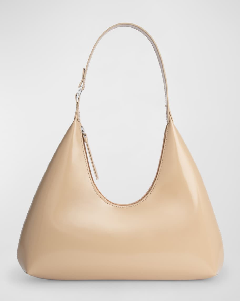 BY FAR Amber Semi-Patent Leather Shoulder Bag | Neiman Marcus
