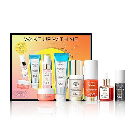 Sunday Riley Wake Up With Me Complete Brightening Morning Skincare Set, 1 ct. | Amazon (US)