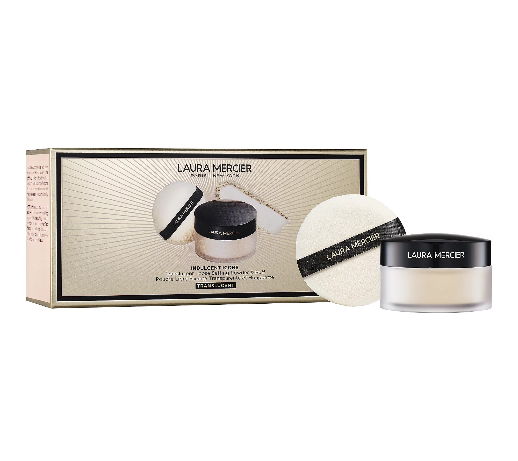 Laura Mercier Indulgent Icons Setting Powder + uff | QVC