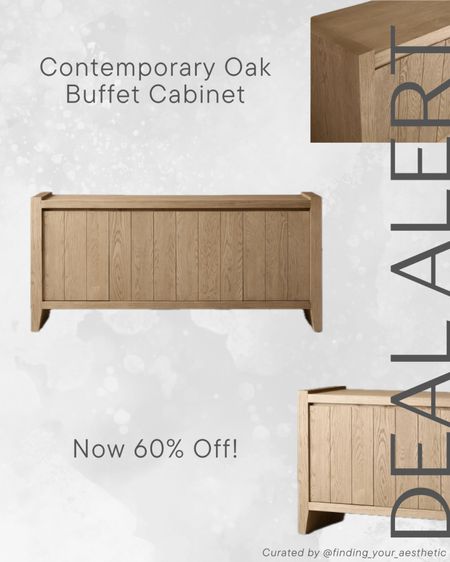 This gorgeous designer oak and Finnish pine buffet cabinet is 60% and under $800...comparable to many look for less price points for similar styles but this is the real deal! 

Console cabinet // contemporary furniture // arhaus console // dining room furniture // storage cabinet wood 

#LTKSaleAlert #LTKHome