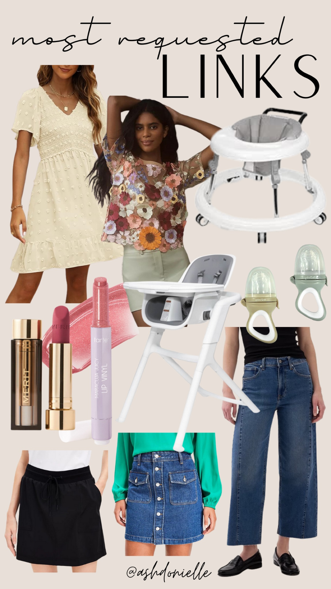 Most requested links - spring beauty - spring fashion - baby must haves - spring denim - spring skirts - spring outfit ideas - merit lipstick - new tarte - baby essentials 

#LTKstyletip #LTKbaby #LTKSeasonal