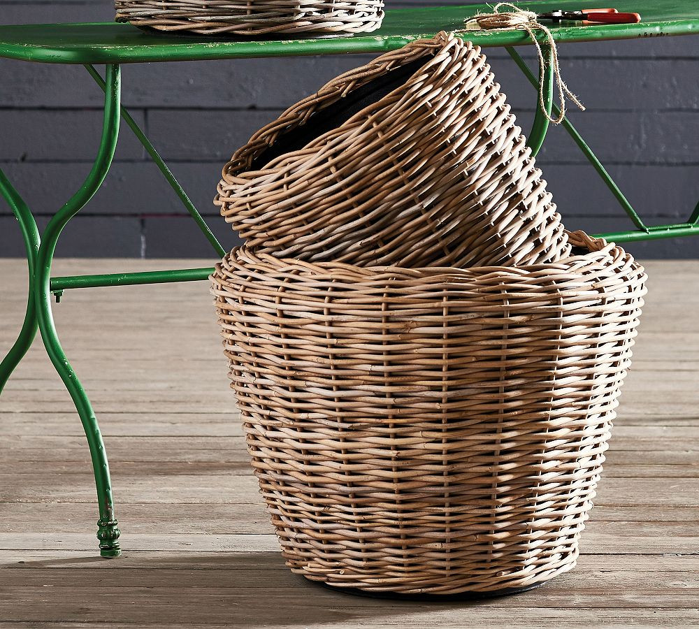 Handcrafted Bridges Woven Basket Planters | Pottery Barn (US)