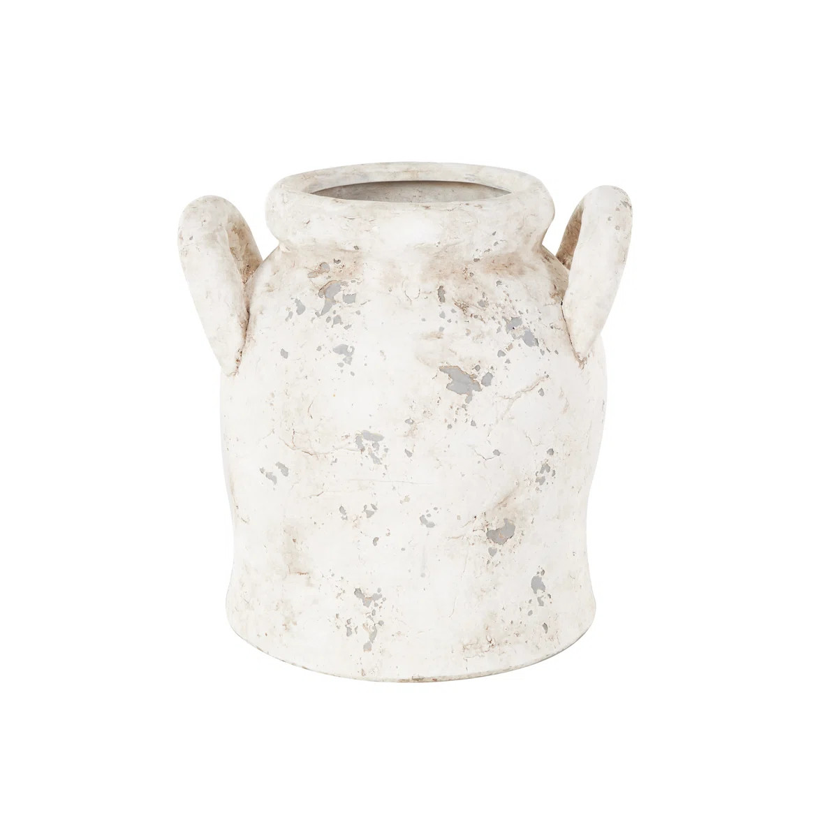 Cole And Grey Ceramic Antique Style Distressed Decorative Vase With Handles | Wayfair North America