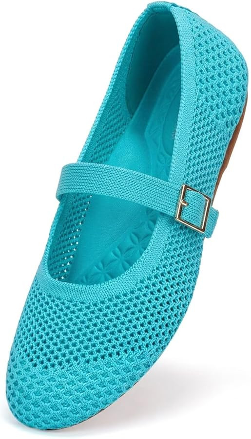 Frank Mully Women's Mary Jane Flats Comfortable Dressy Ballet Flats Casual Round Toe Slip On Wash... | Amazon (US)