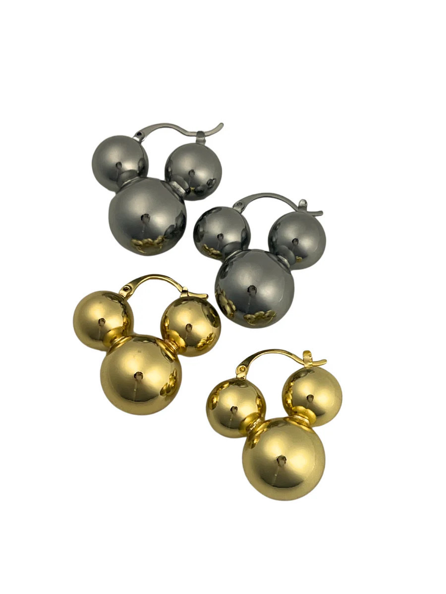 Mickey Hoop Earrings | Casa Blanco and Co