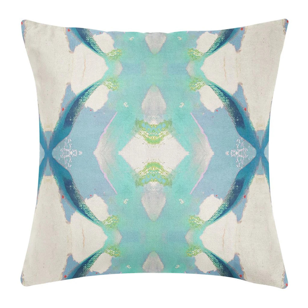 Jasmine Blue 22x22 Pillow | Laura Park Designs