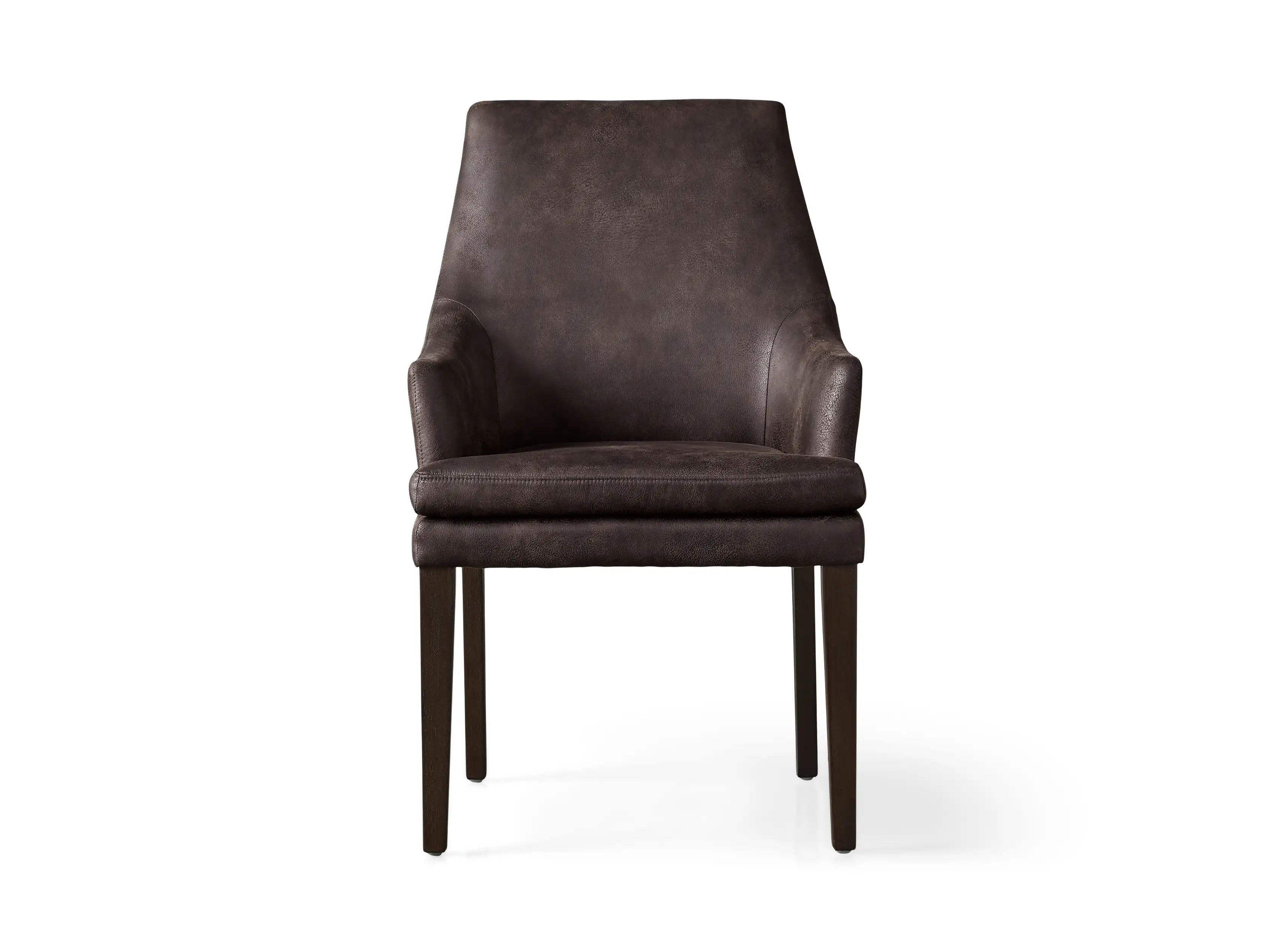 Lunden Faux Leather Dining Arm chair | Arhaus