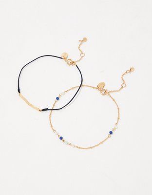 Aerie Rope Anklet 2-Pack | American Eagle Outfitters (US & CA)
