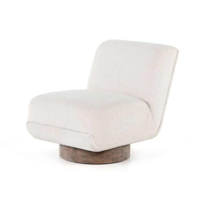 Bushwick Upholstered Swivel Chair | West Elm (US)
