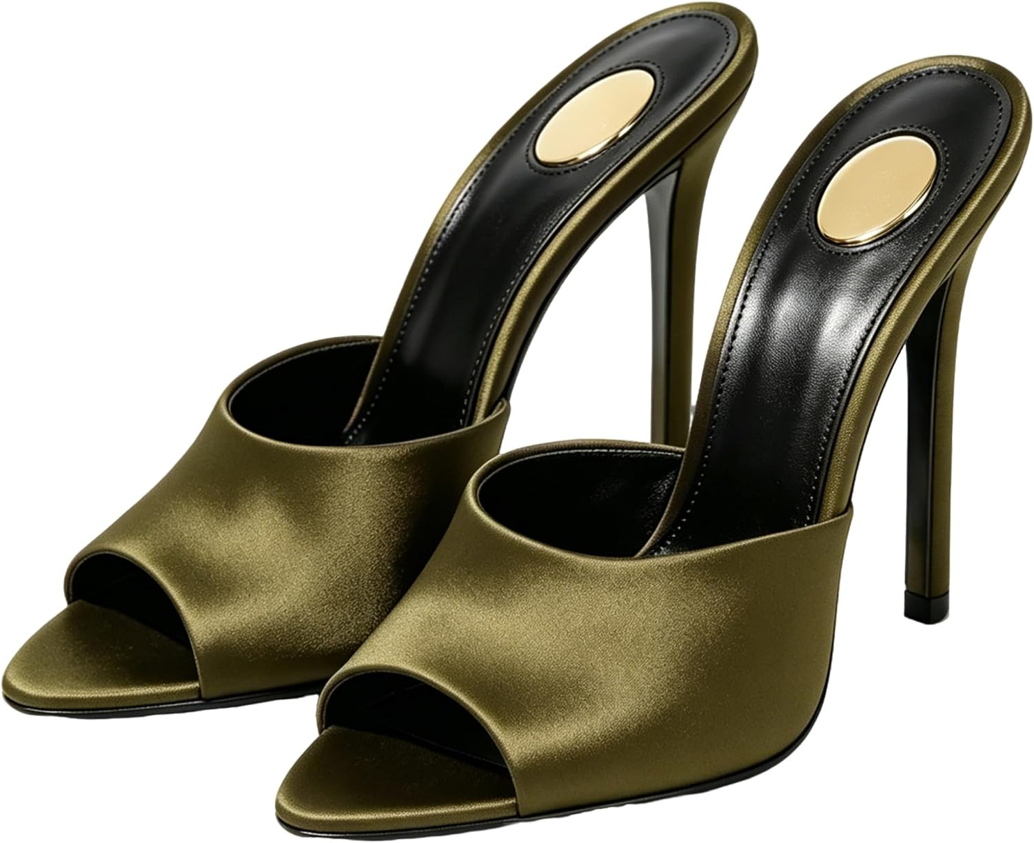keleimusi Women's Leopard Print Pointed Toe Stiletto Heel Slide Sandals Open Toe High Heel Sandals Sexy Slip-On Mules Heels Fashionable Formal Party Dresses Summer Shoes | Amazon (US)