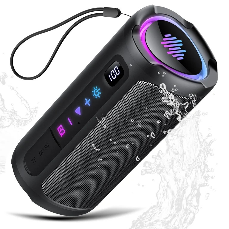 Bluetooth Speaker, 2026 Portable Wireless Speakers with Led Light, Bluetooth 5.4, 30H Playtime, E... | Walmart (US)