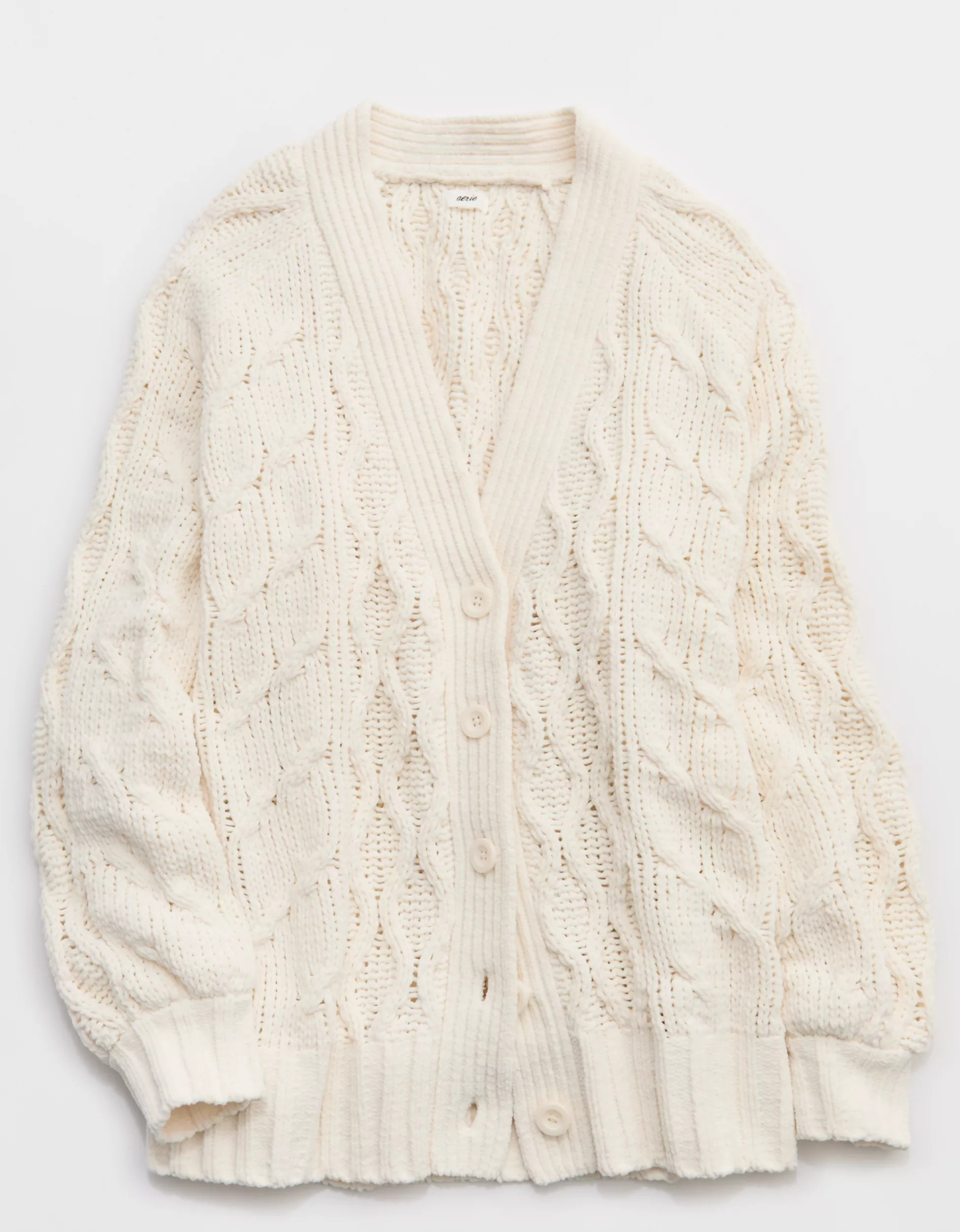 Aerie Oversized Cable Cardigan | Aerie