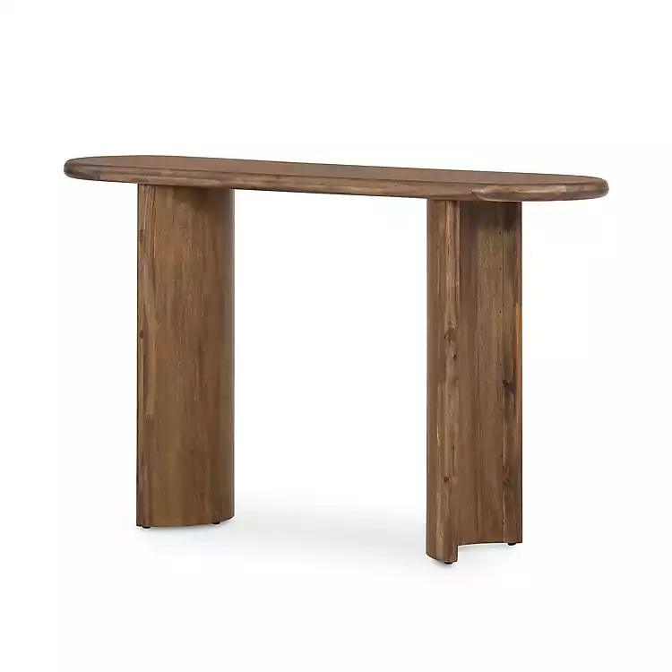 New! Seasoned Brown Paden Wood Console Table | Kirkland's Home