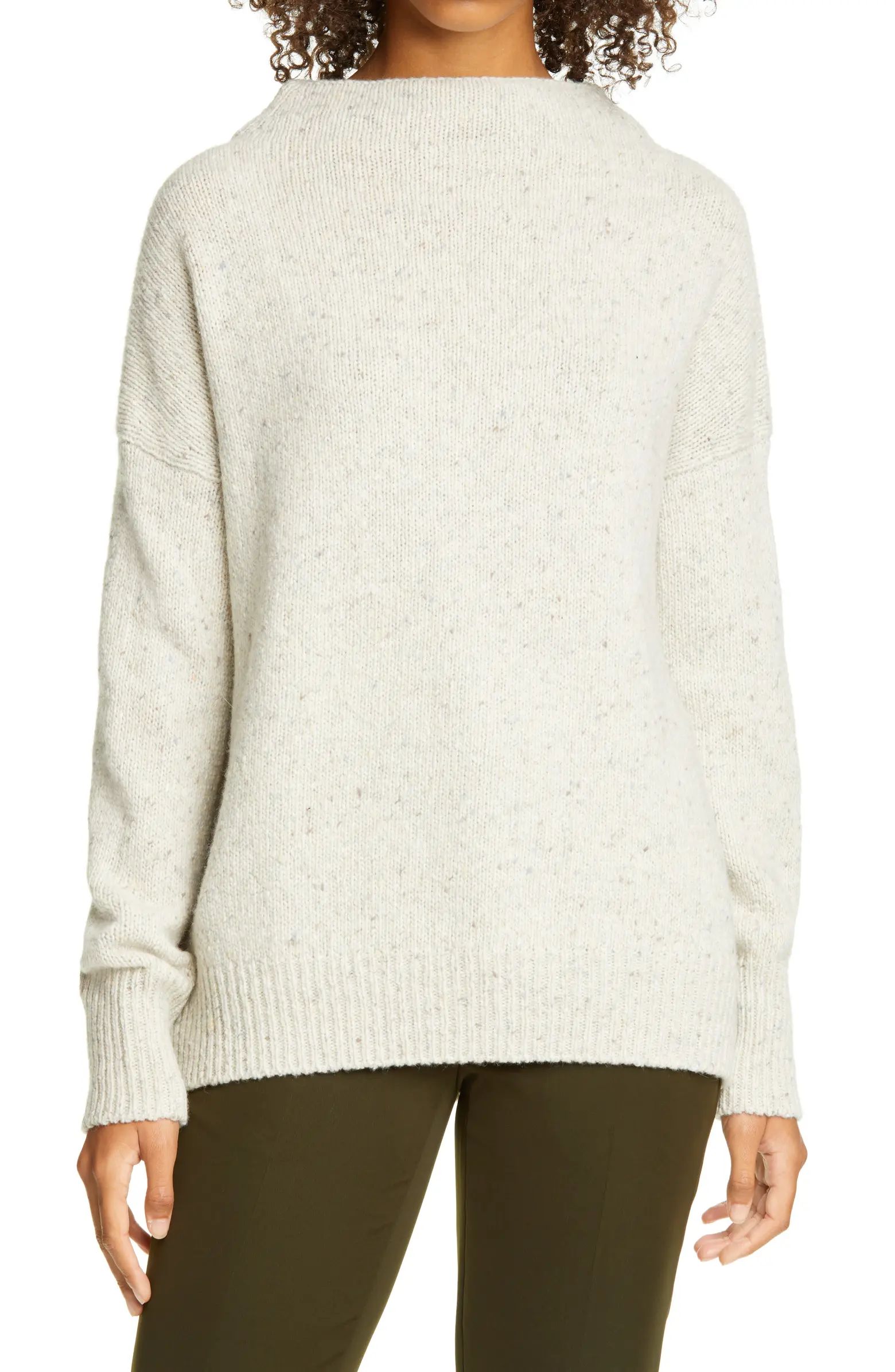 Funnel Neck Wool Blend Sweater | Nordstrom