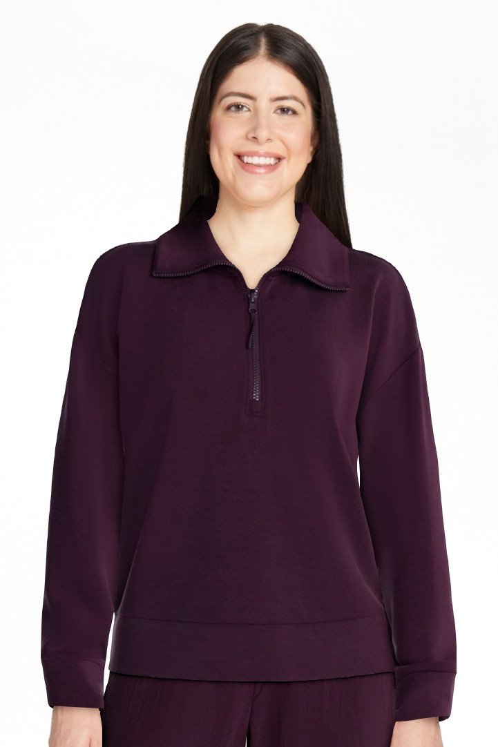 Avia Women's and Women's Plus Quarter-Zip ScubaKnit Pullover, Sizes XS-4X | Walmart (US)