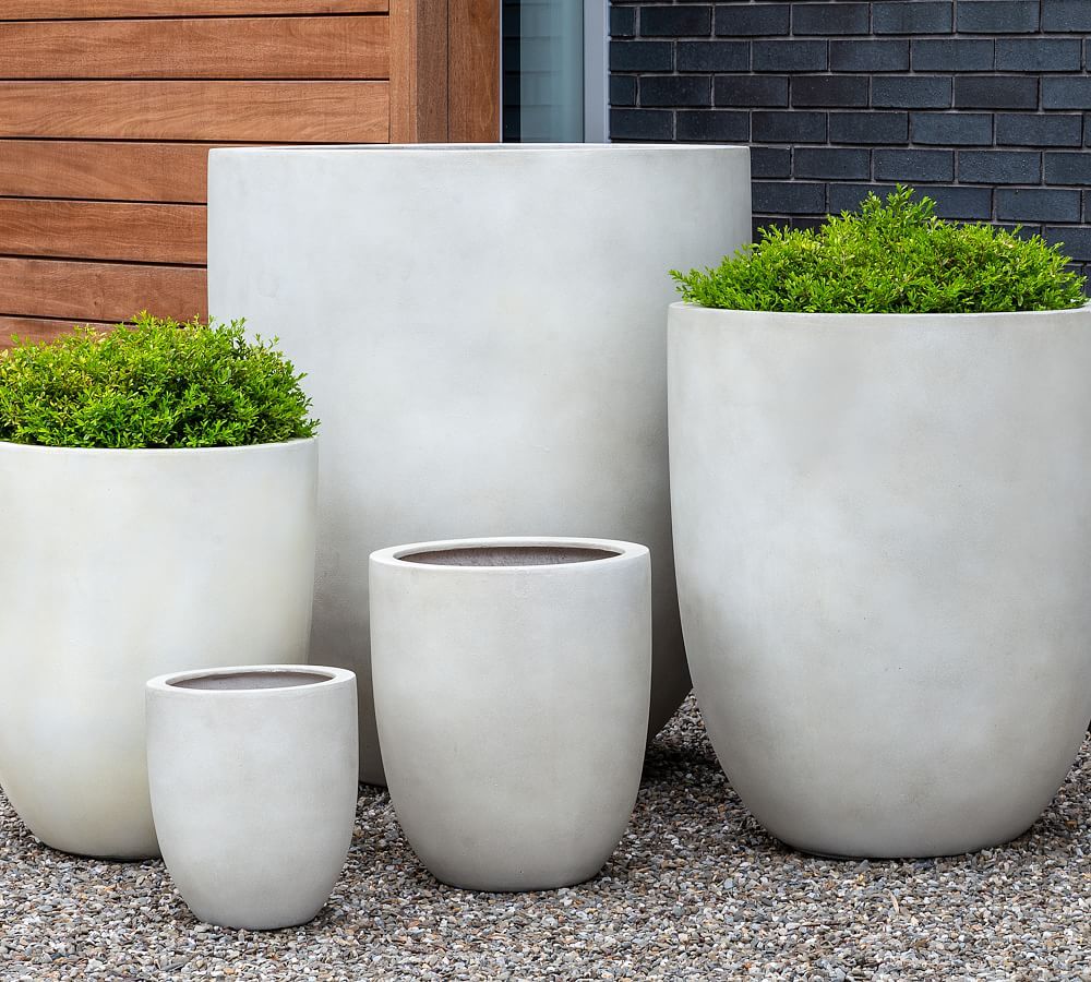 Aurora Clay Outdoor Planters | Pottery Barn (US)