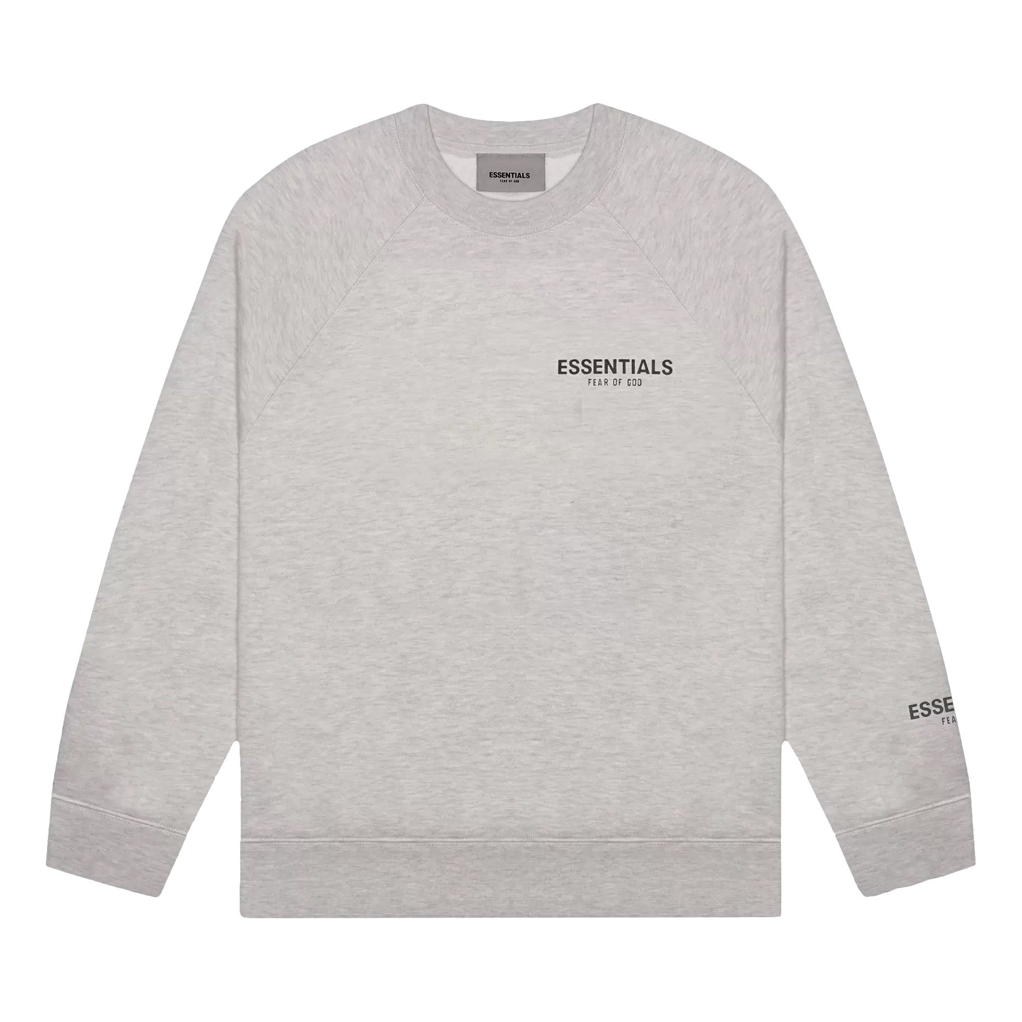 Fear of God Essentials Crewneck Sweatshirt 'Dark Heather Oatmeal' | Grey | Men's Size L | GOAT