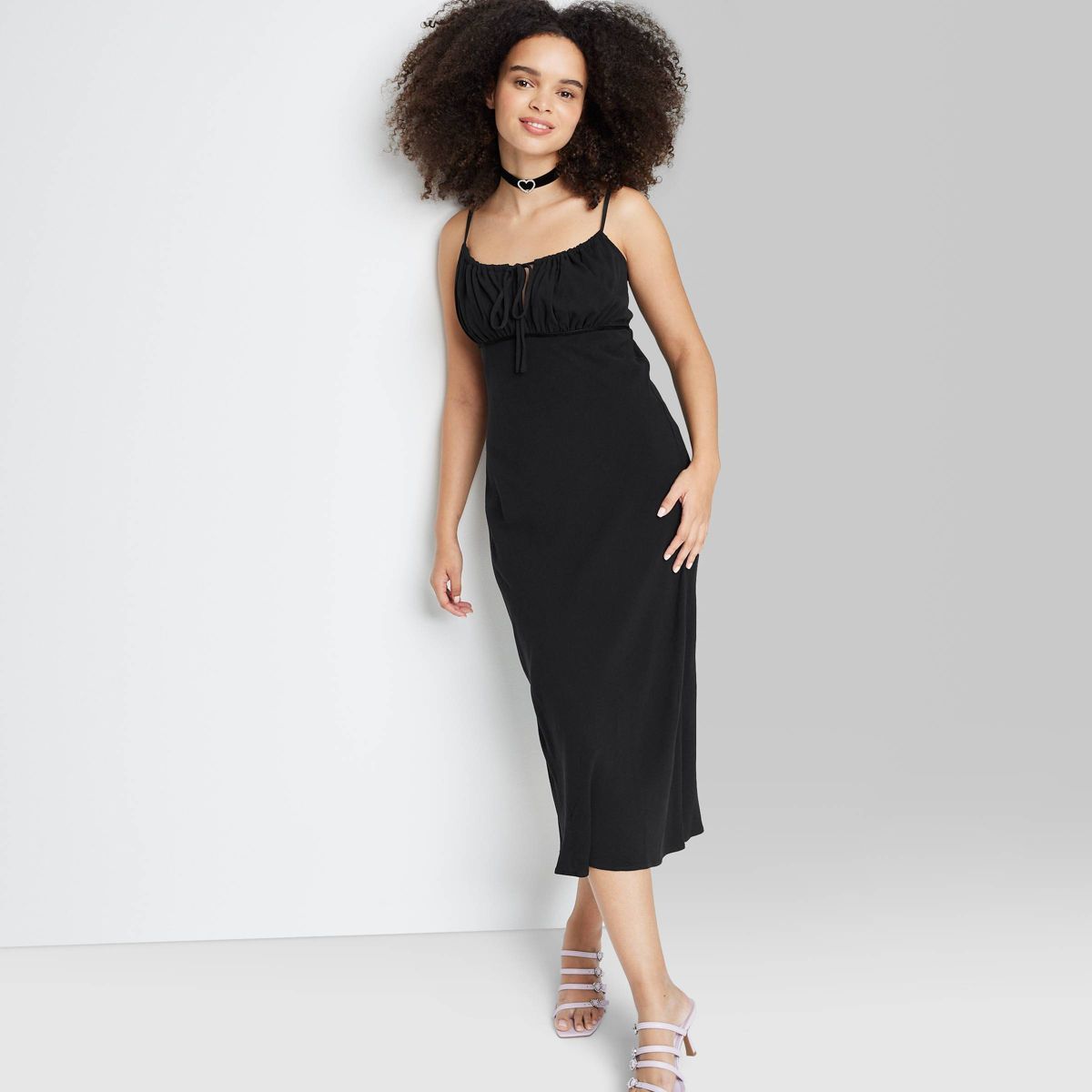 Women's Sleeveless Ruched Midi Dress - Wild Fable™ | Target
