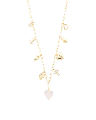 14kt Gold Plated Religious Charm Necklace | TJ Maxx