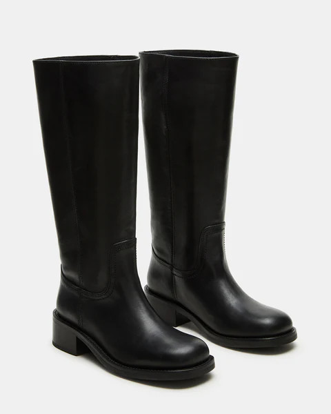 RIGGSS BLACK LEATHER | Steve Madden (Canada)