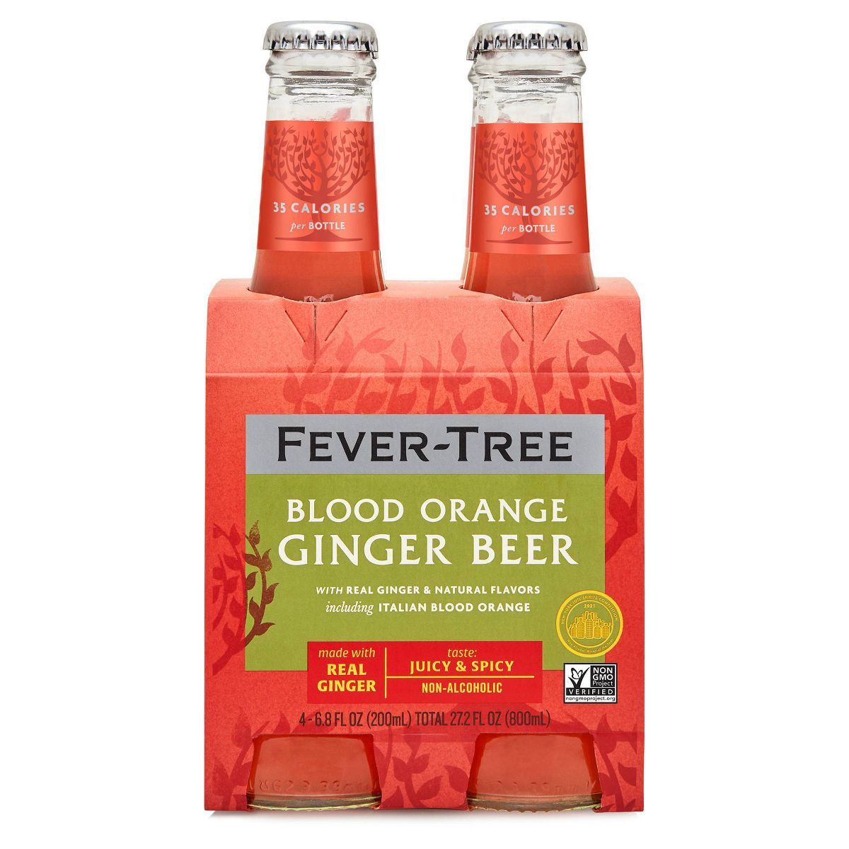 Fever-Tree Light Blood Orange Ginger - 4pk/200ml Bottles | Target