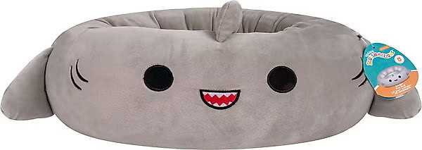 SQUISHMALLOWS JPT Gordon The Shark Cat & Dog Bed, Grey, Small - Chewy.com | Chewy.com