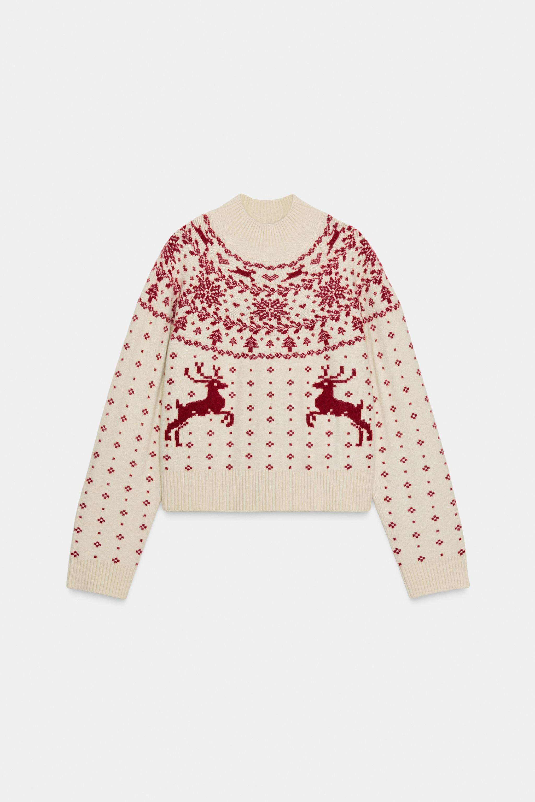 CHRISTMAS JACQUARD KNIT JUMPER | Zara US