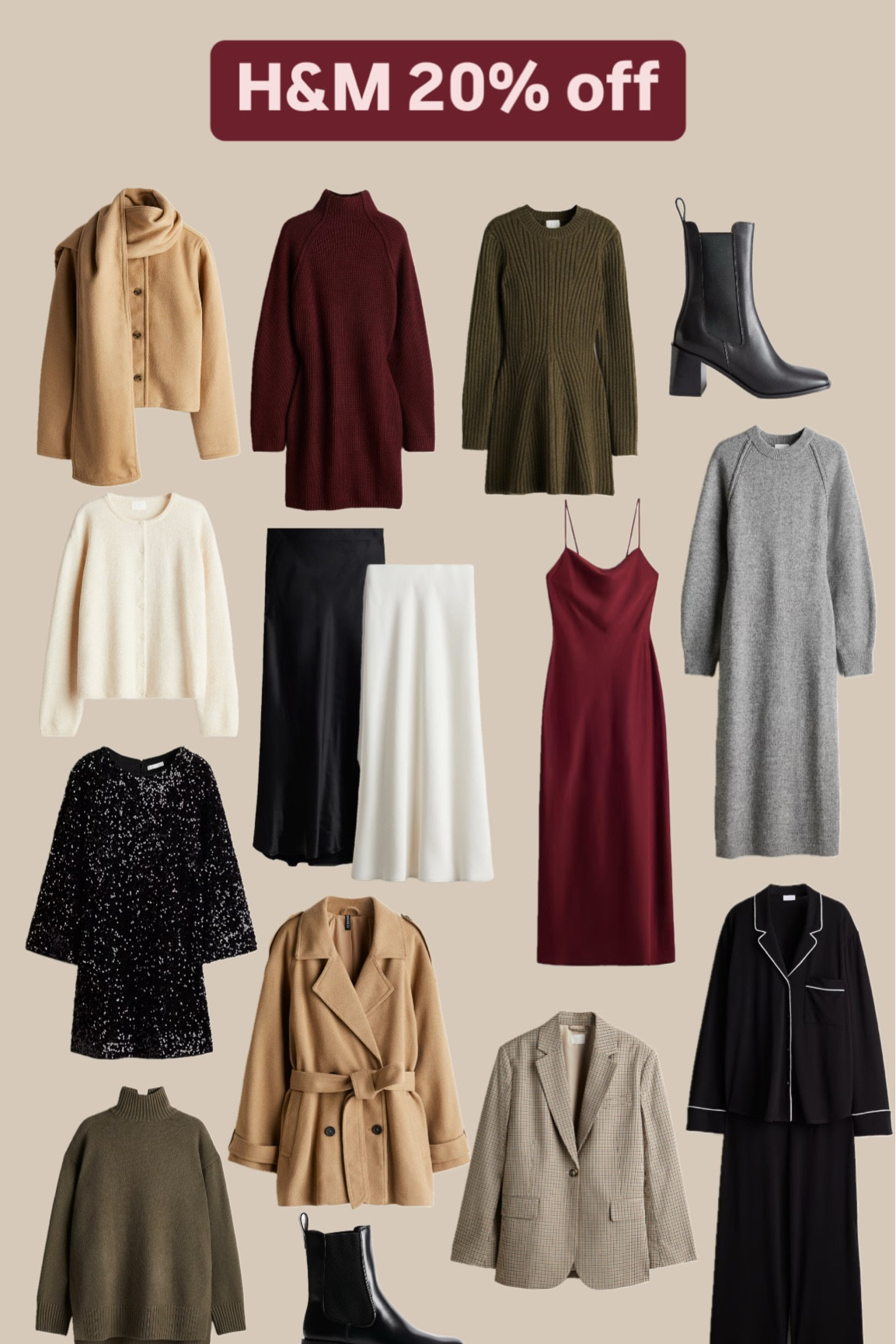 H&M 20% off (sign up as a member)

#LTKCyberWeek #LTKuk #LTKwinter