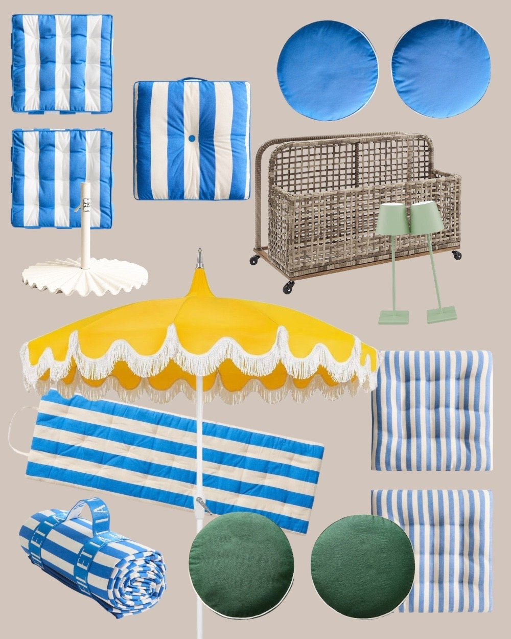 Summer is coming!!!!! Love all the blue and stripes - outdoor furniture - outdoor living!!!! Patio umbrella -#poolside 

#LTKSwim #LTKHome #LTKmomlife