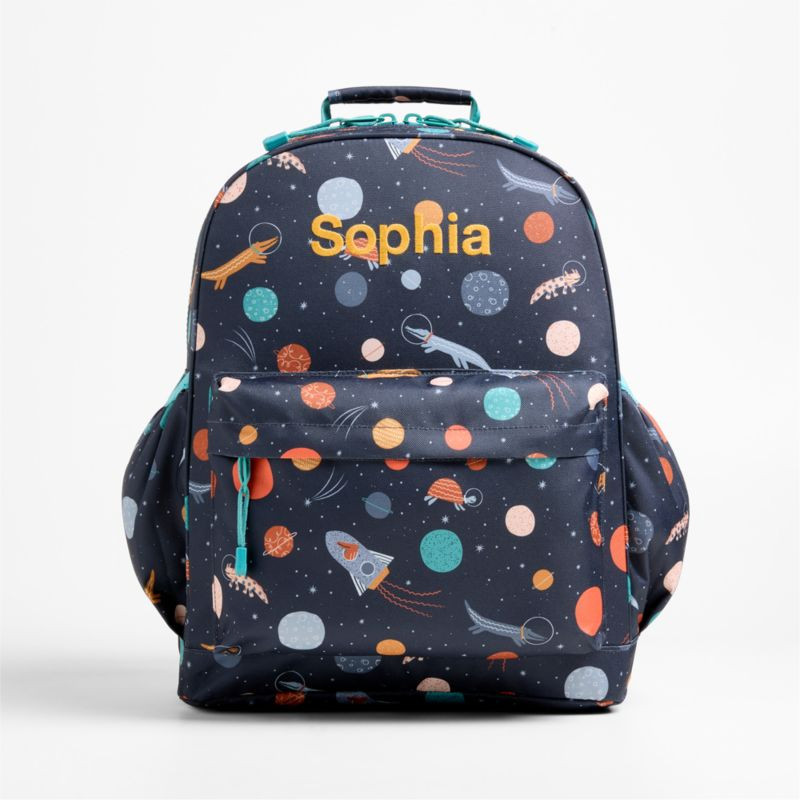 Outer Space Party Large Kids Backpack with Side Pockets | Crate & Kids | Crate & Barrel