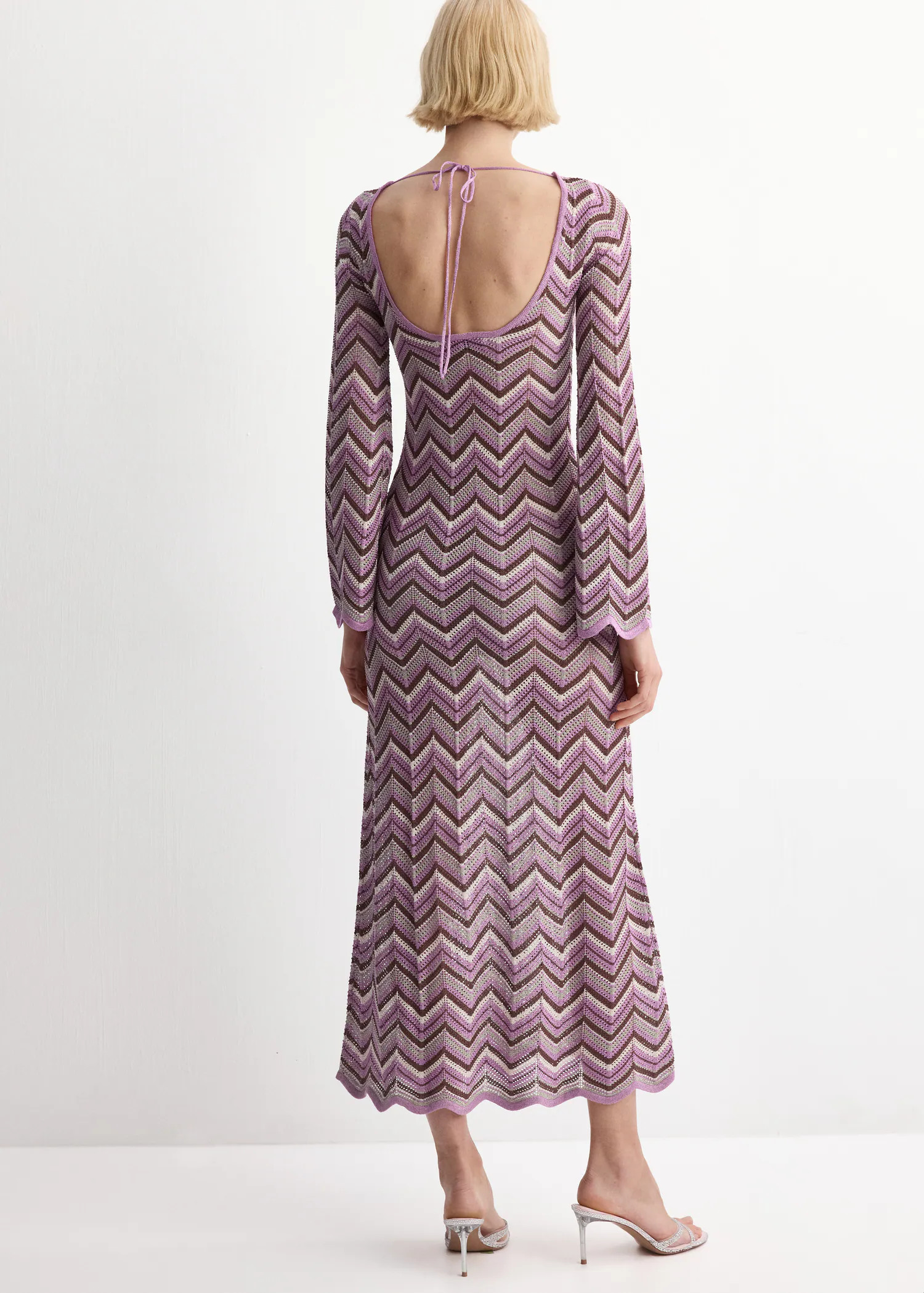 Long flared knitted dress | Mango (US/MX/AU)