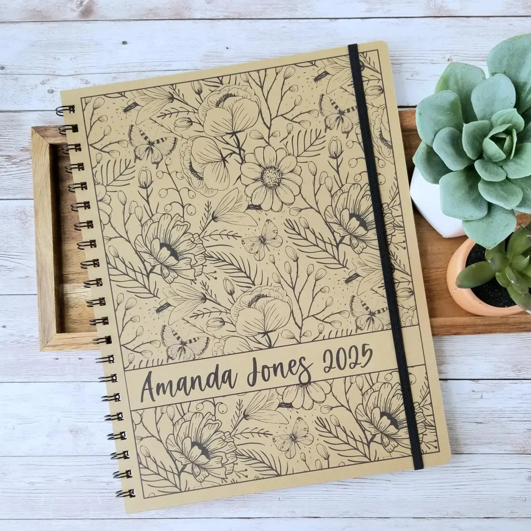 Personalized Monthly Planner, 2025 Planner, Monthly Planner, 2025 Desk Calendar, Teacher Gift, Co... | Etsy (US)