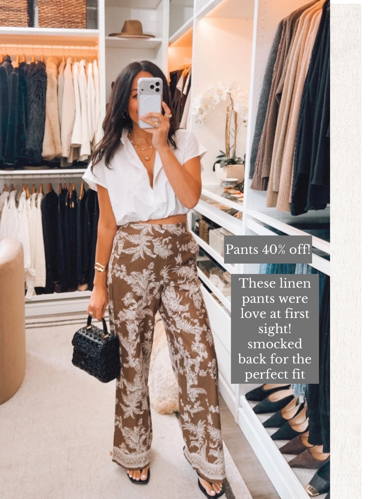 Pants now 50% off 🔥 wearing an xs I’m normally a 26 in denim
Top wearing a small, I could have done xs

#LTKOver40 #LTKootd