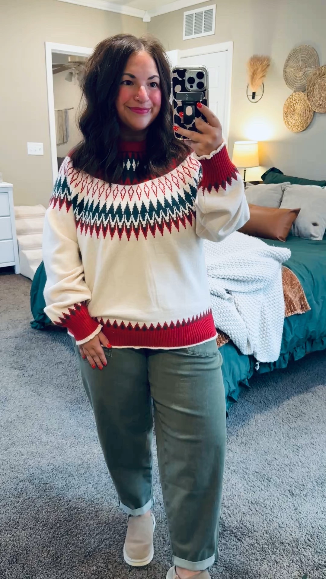 Holiday ready in one cute outfit 🎄 Keeping it simple, festive, and comfy!

slip on shoes: fit oversized // wearing a kids 2 (linking adult size below)
jeans: fit true to size // wearin an XL
sweater: fits small // wearing an XL (fits like a large) 

 

#LTKHoliday #LTKootd #LTKSeasonal