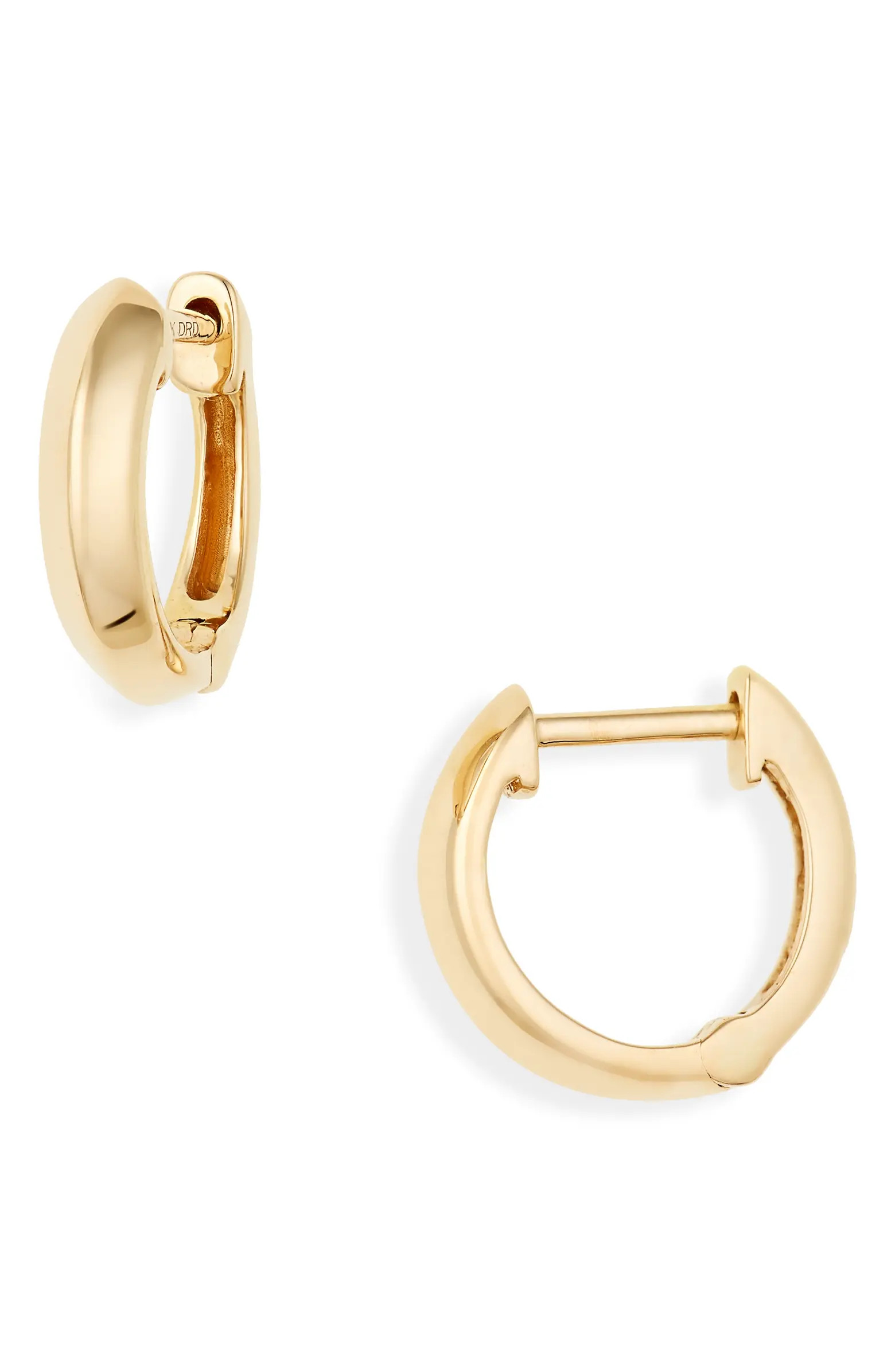 Dana Rebecca Designs Dana Rebecca Reese Brooklyn Knife Edge Huggie Hoop Earrings | Nordstrom | Nordstrom