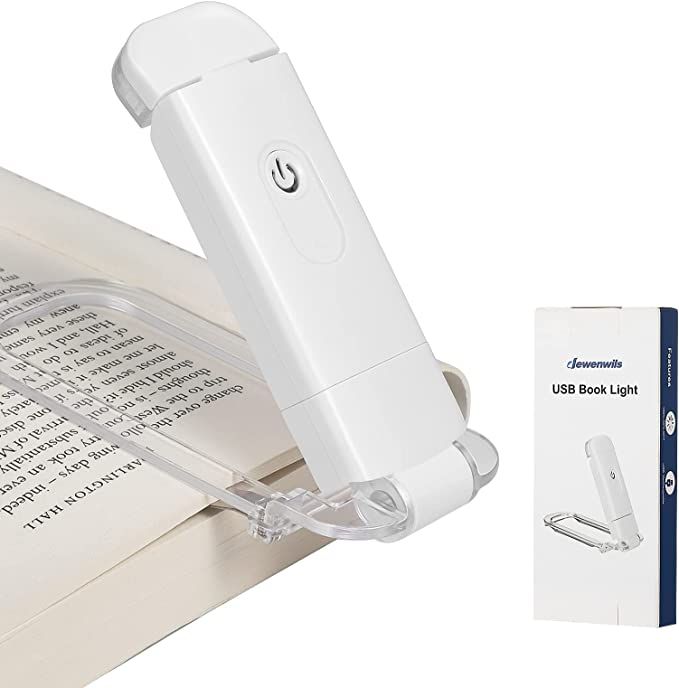DEWENWILS USB Rechargeable Book Reading Light, Warm White, Brightness Adjustable for Eye-Protecti... | Amazon (US)