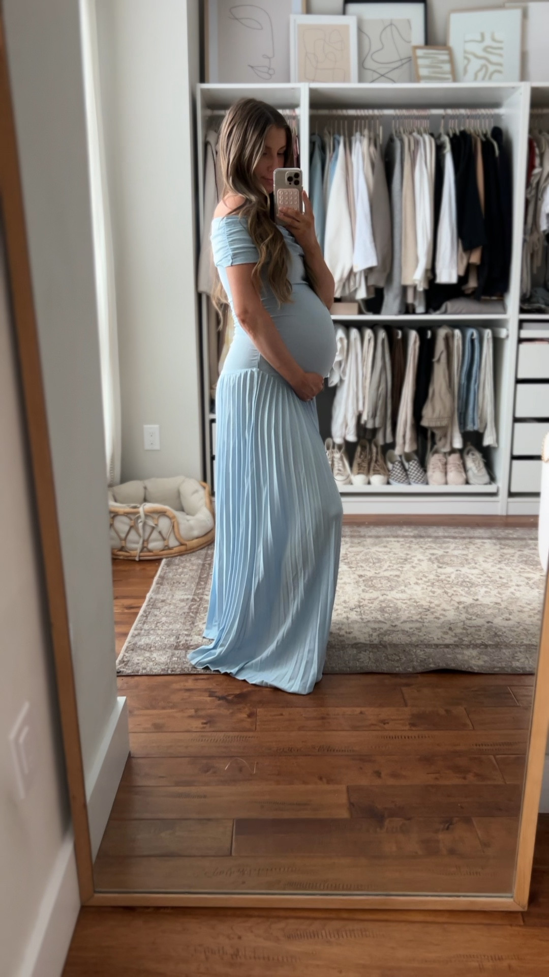 The most perfect dress to compliment your baby bump for a maternity shoot or baby shower and it’s only $108?! 

Comment DRESS and I’ll send you the link to shop! 

It also comes in cream if you’re having a girl or blue isn’t your thing. 

It’s soft and comfortable and it’s actually not even a maternity dress! I’m wearing a size small. 

#babybump #bumpstyle #maternitystyle #maternityfashion #pregnant #pregnancy #boymom #firsttimemom #ltkbump #liketkit #maternitydress #bumpfriendly 




#LTKBump #LTKStyleTip