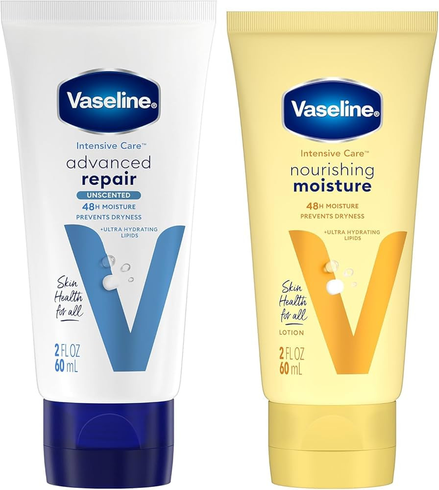 Vaseline Intensive Care Lotion Bundle – Advanced Repair Unscented Formula and Nourishing Moistu... | Amazon (US)