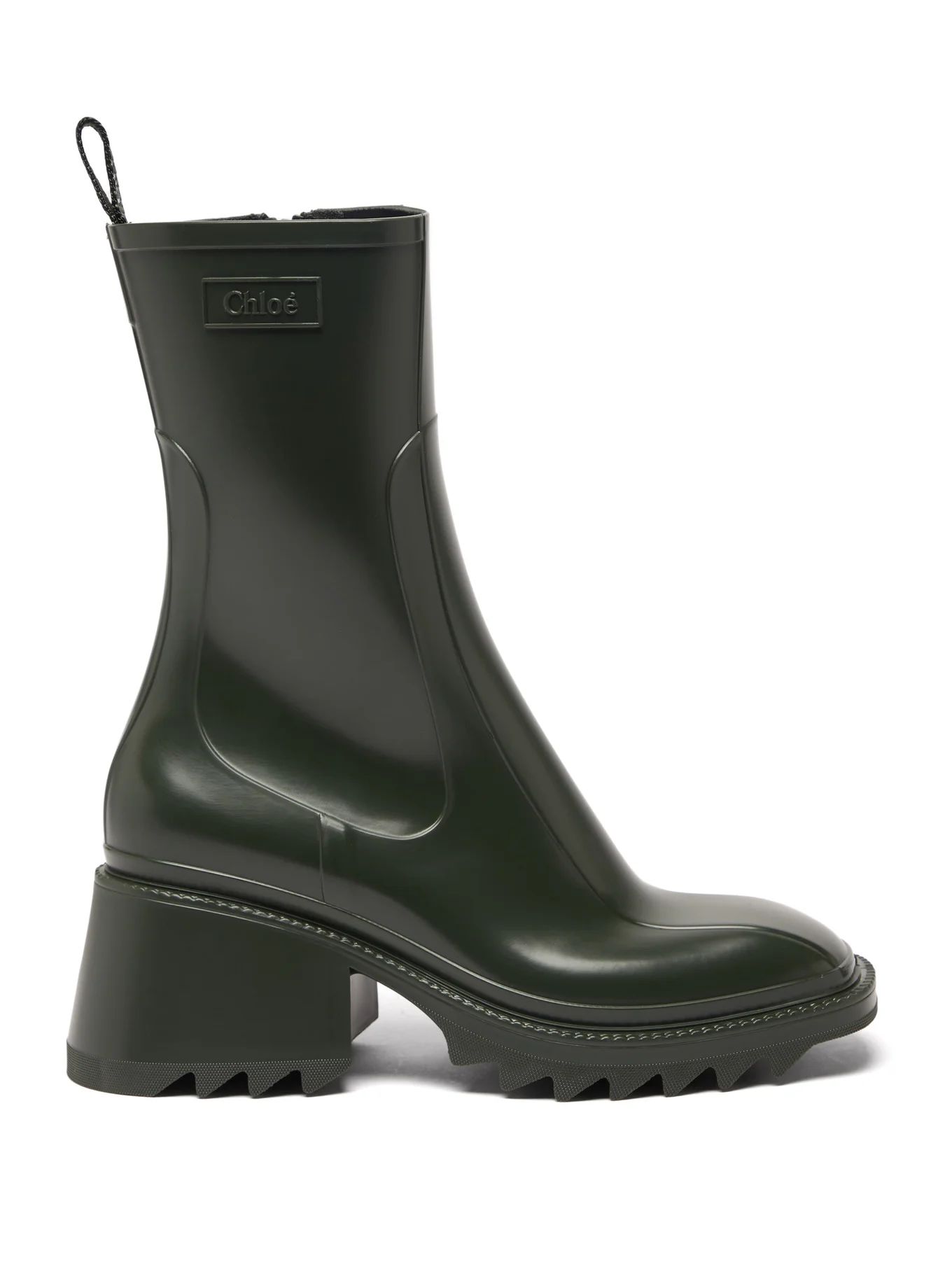 Betty block-heel rubber boots | Chloé | Matches (US)