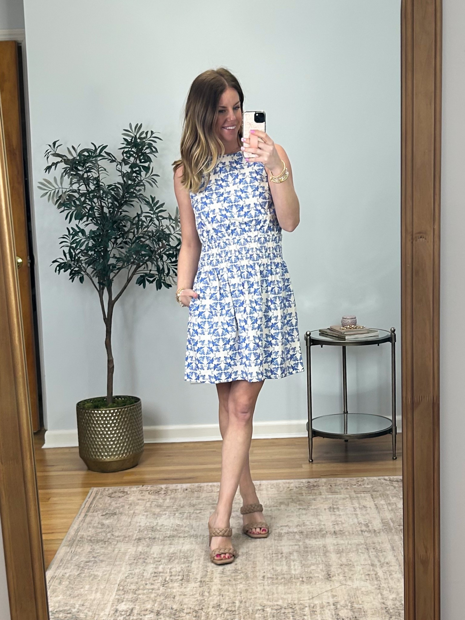 This dress is seriously so cute! You can dress it up or it looks great with sandals! It has pockets, an elastic waist and a cute tie back! Wearing size small. Would be such a cute Easter dress! Spring fashion. Vacation outfit 

#LTKSeasonal #LTKFindsUnder50 #LTKStyleTip