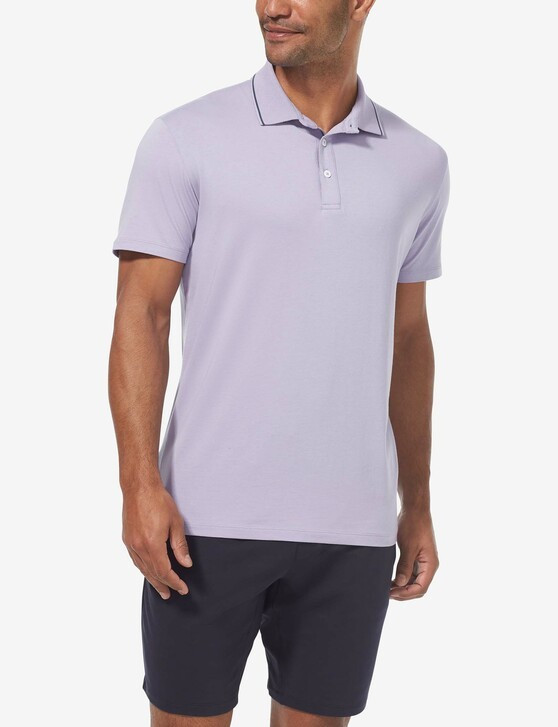 Second Skin Knit Collar Polo | Tommy John
