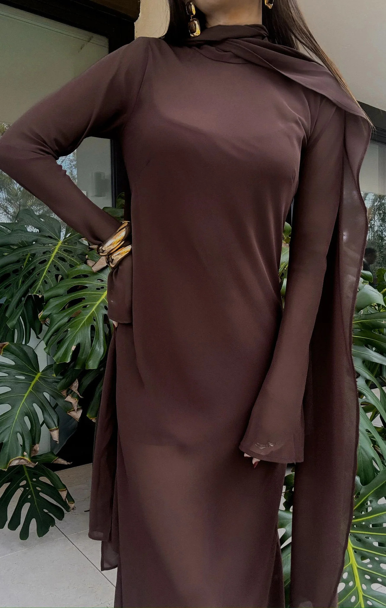Brandi Maxi Dress ~ Chocolate Chiffon | Show Me Your Mumu