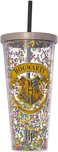 Spoontiques Hogwarts Glitter Cup w/Straw | Amazon (US)