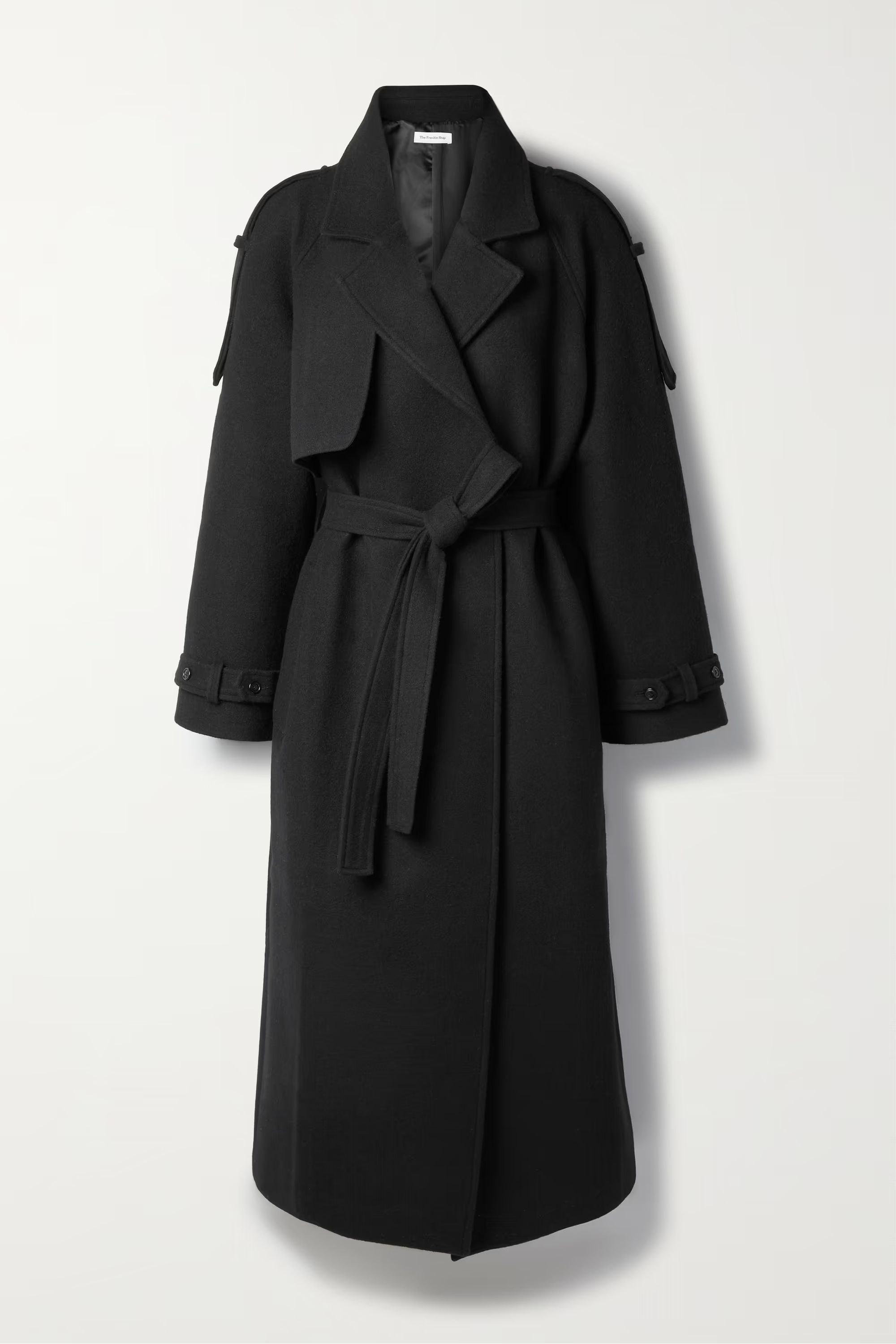 Suzanne belted wool-blend felt trench coat | NET-A-PORTER (US)