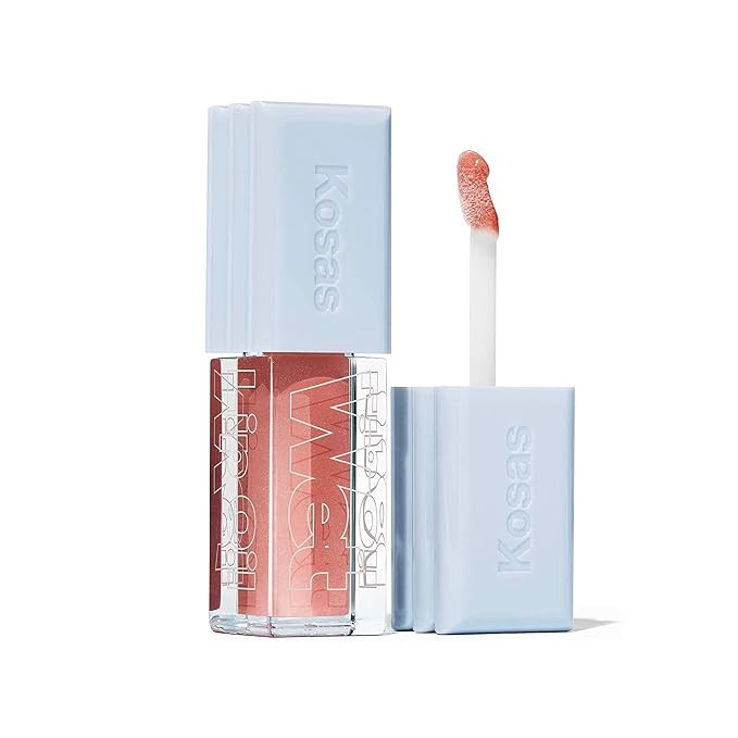 Kosas Wet Lip Oil Gloss - Hydrating Lip Plumping Treatment with Hyaluronic Acid & Peptides, Non-S... | Amazon (US)