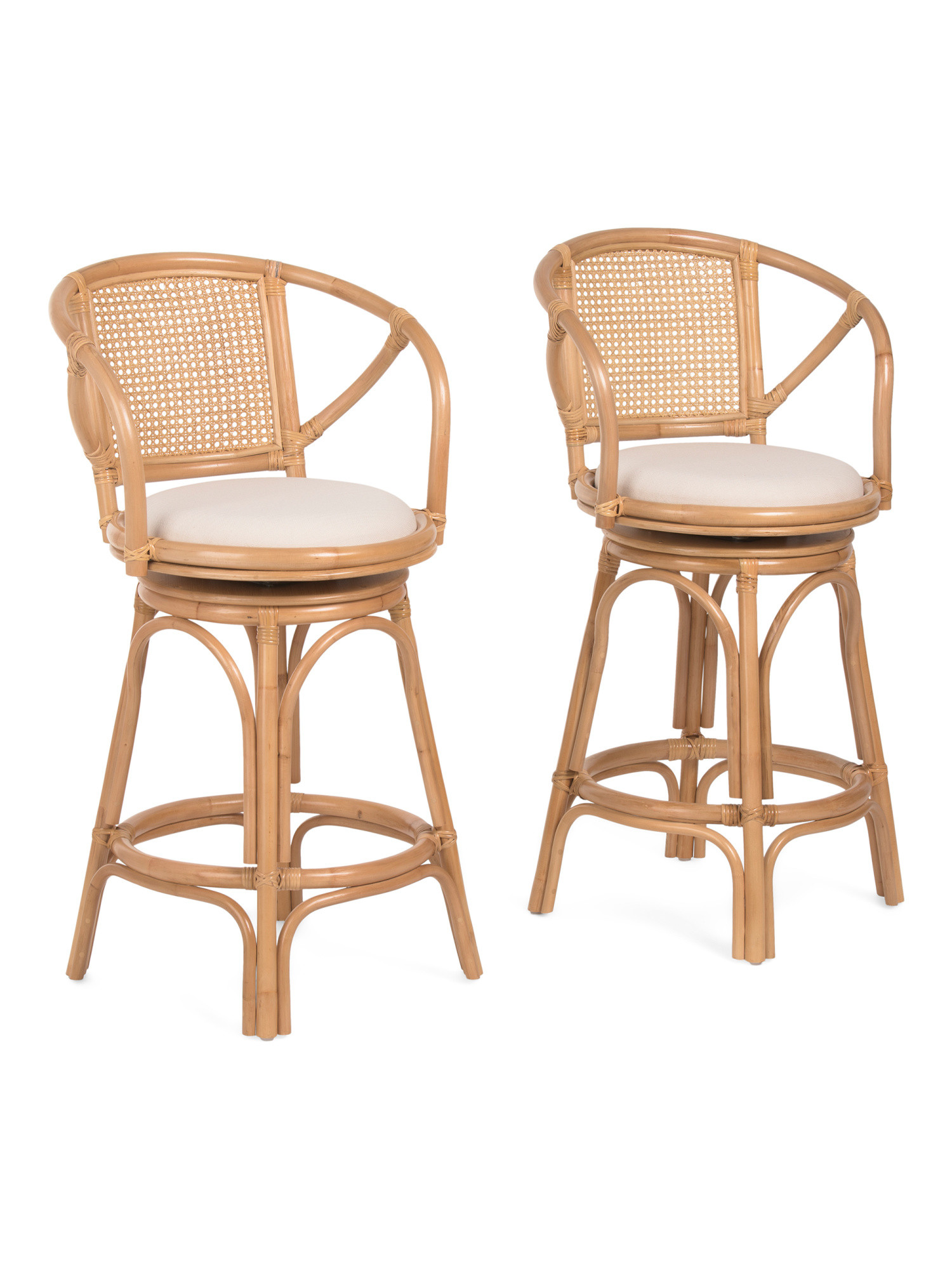 Set Of 2 21x38 Rattan Counter Stools | Chairs & Seating | Marshalls | Marshalls