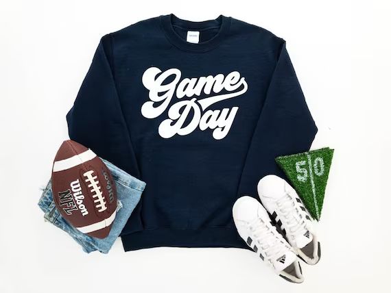 Game Day Sweatshirt Super Bowl Sweatshirt Women's - Etsy | Etsy (US)