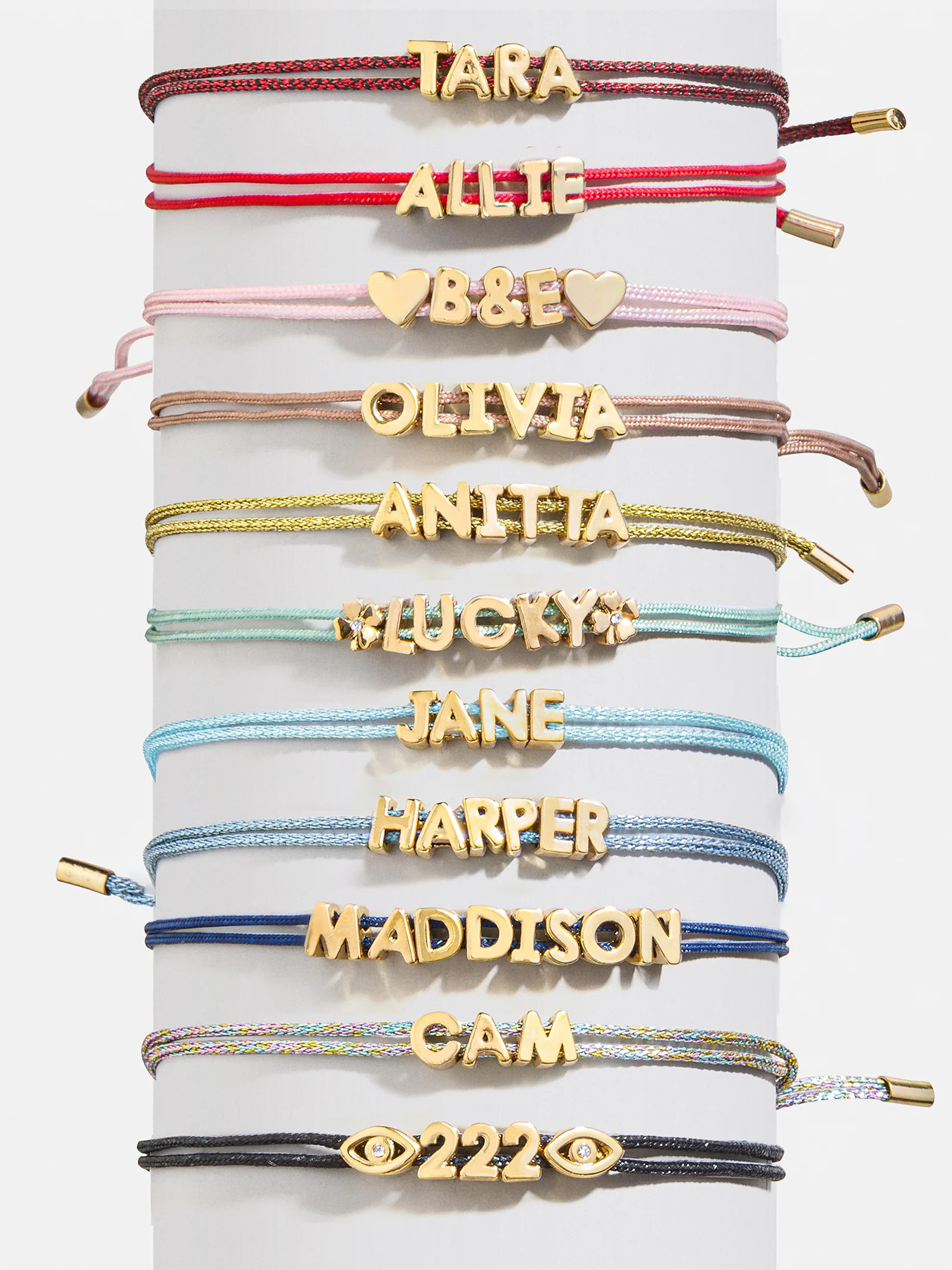 Custom Cord Bracelet - Light Blue | BaubleBar