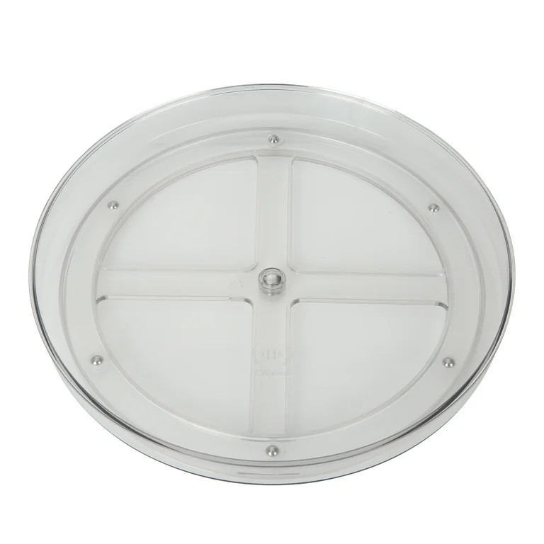 The Home Edit Low Wall Turntable, 10" Clear Plastic Modular Storage System Organizer | Walmart (US)